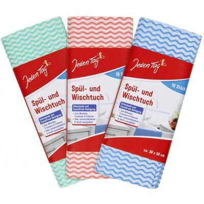 Jeden Tag hygienisch frisch Putzlappen, 10 St., Reinigungsutensil, Mehrfarbig Jeden Tag hygienisch frisch Putzlappen, 10 St., Reinigungsutensil, Mehrfarbig