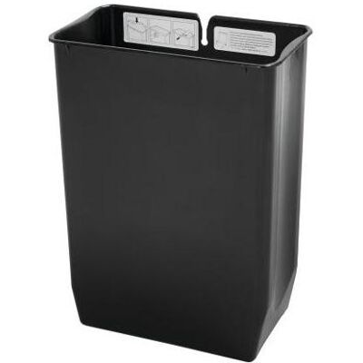 Rubbermaid Treteimer Inneneimer Slim Jim schwarz 30 L für Step-On Abfallbehälter aus Edelstahl, Abfalleimer, Schwarz Rubbermaid Treteimer Inneneimer Slim Jim schwarz 30 L für Step-On Abfallbehälter aus Edelstahl, Abfalleimer, Schwarz