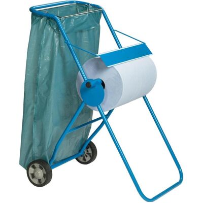 Magni Bodenständer verstärkt für Industrieputzrollen bis 40 cm, Haushaltspapier, Blau Magni Bodenständer verstärkt für Industrieputzrollen bis 40 cm, Haushaltspapier, Blau