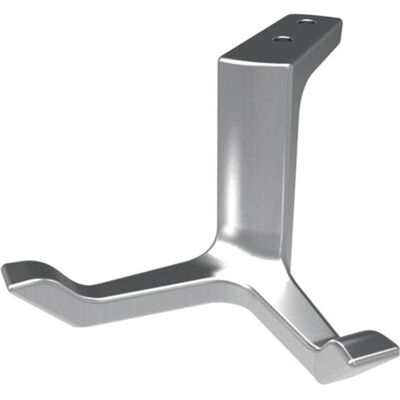 Hermeta Modell 0200 Decken-Mantelhaken - Doppel Aluminium Silber Hermeta Modell 0200 Decken-Mantelhaken - Doppel Aluminium Silber