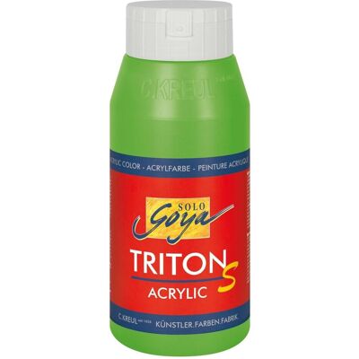 Magni, Künstlerfarbe + Bastelfarbe, KREUL 17315 - Solo Goya Triton S Acrylfarbe gelbgrün, 750 ml Flasche, schnell trocknend mit Glanzeff (750 ml) Magni, Künstlerfarbe + Bastelfarbe, KREUL 17315 - Solo Goya Triton S Acrylfarbe gelbgrün, 750 ml Flasche, schnell trocknend mit Glanzeff (750 ml)
