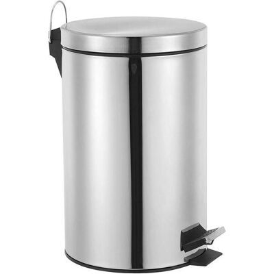 Perel Pedal bin - 14 l - Stainless steel, Abfalleimer, Schwarz, Grau, Silber Perel Pedal bin - 14 l - Stainless steel, Abfalleimer, Schwarz, Grau, Silber