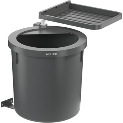 Müllex D-LINE D50, Abfalleimer, Grau Müllex D-LINE D50, Abfalleimer, Grau