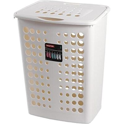 Curver, Wäschekorb, Wäschekorb VICTOR 40L Creme (40 l) Curver, Wäschekorb, Wäschekorb VICTOR 40L Creme (40 l)