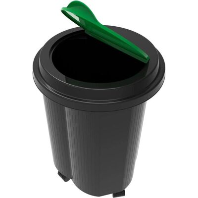 Exacompta Abfalleimer Tri Bin EcoBlack, Abfalleimer, Schwarz Exacompta Abfalleimer Tri Bin EcoBlack, Abfalleimer, Schwarz