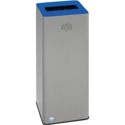 VAR Wertstoffsammler QUADRO, Abfalleimer, Blau, Silber VAR Wertstoffsammler QUADRO, Abfalleimer, Blau, Silber