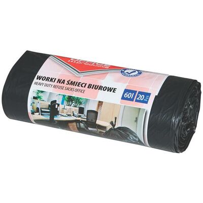 Office Products Büro-müllsäcke, stark (ldpe), 60 l, 20 stück, schwarz, Abfallsack, Schwarz Office Products Büro-müllsäcke, stark (ldpe), 60 l, 20 stück, schwarz, Abfallsack, Schwarz
