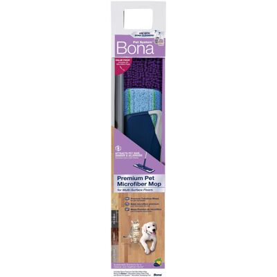 Bona Pet System Premium Teleskop-Mopp, Reinigungsutensil, Violett, Blau, Grau Bona Pet System Premium Teleskop-Mopp, Reinigungsutensil, Violett, Blau, Grau