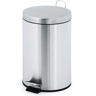 Vepa Bins Treteimer 12L Edelstahl, Abfalleimer, Silber Vepa Bins Treteimer 12L Edelstahl, Abfalleimer, Silber
