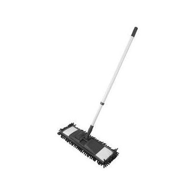 Clean Home Chenille-Bodenwischer + Teleskopstiel, Reinigungsutensil Clean Home Chenille-Bodenwischer + Teleskopstiel, Reinigungsutensil