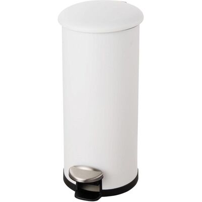 Helit Tretabfallsammler "the zinc" 30 l D270xH623mm Stahl, pulverbeschichtet weiss, Abfalleimer, Weiss Helit Tretabfallsammler "the zinc" 30 l D270xH623mm Stahl, pulverbeschichtet weiss, Abfalleimer, Weiss