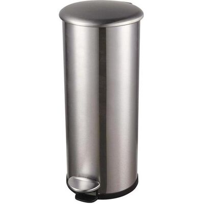 Helit Tretabfallsammler "the zinc" 20 l D239xH566mm Edelstahl silber, Abfalleimer, Silber Helit Tretabfallsammler "the zinc" 20 l D239xH566mm Edelstahl silber, Abfalleimer, Silber