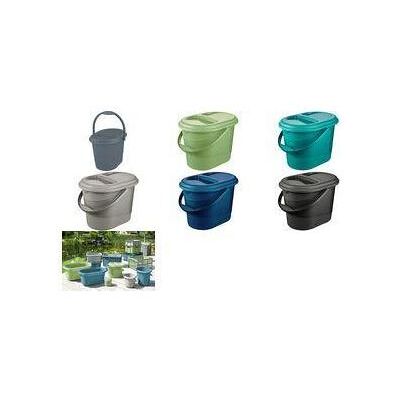 keeeper Bio-Abfalleimer elsa eco, 13 Liter, stone grey mit Deckel, oval, Material: PP / Regranulat, Abfalleimer, Grau keeeper Bio-Abfalleimer elsa eco, 13 Liter, stone grey mit Deckel, oval, Material: PP / Regranulat, Abfalleimer, Grau