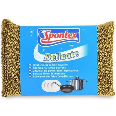 Spontex Sponge Scouring Delicate, Reinigungsutensil, Gold, Silber Spontex Sponge Scouring Delicate, Reinigungsutensil, Gold, Silber