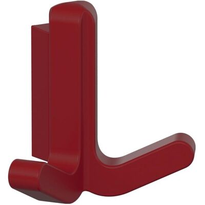 Hewi, Kleiderhaken + Wandgarderobe, Doppelhaken Serie 477 matt, elastisch Kunststoff (TPU) 33 rubinrot Höhe 69 mm Hewi, Kleiderhaken + Wandgarderobe, Doppelhaken Serie 477 matt, elastisch Kunststoff (TPU) 33 rubinrot Höhe 69 mm