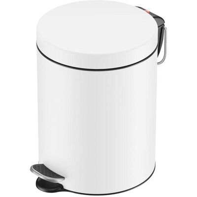 Hailo Tretmülleimer rund Selekta 5 l weiss, Abfalleimer, Schwarz, Weiss Hailo Tretmülleimer rund Selekta 5 l weiss, Abfalleimer, Schwarz, Weiss