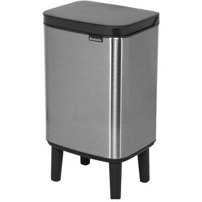 Brabantia Bo Waste Bin, Abfalleimer, Schwarz, Silber Brabantia Bo Waste Bin, Abfalleimer, Schwarz, Silber