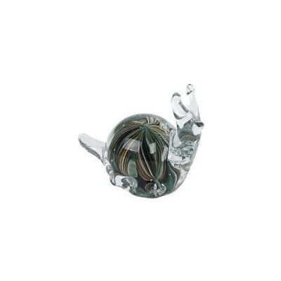 Kleiderbügel, Skulptur Schnecke Braun/Grün Glas 12.5X6.5X9.5Cm Kleiderbügel, Skulptur Schnecke Braun/Grün Glas 12.5X6.5X9.5Cm