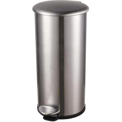 Helit Tretabfallsammler "the zinc" 12 l D211xH423mm Edelstahl silber, Abfalleimer, Silber Helit Tretabfallsammler "the zinc" 12 l D211xH423mm Edelstahl silber, Abfalleimer, Silber