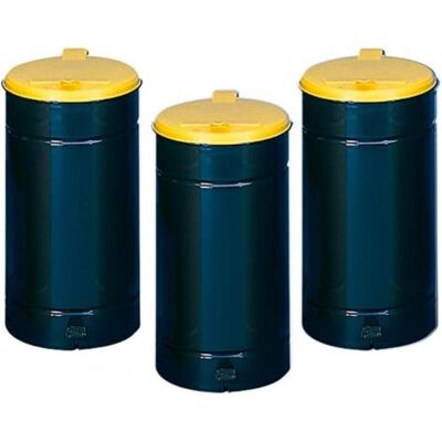 VAR Abfallbehälter m.Pedal H700 mm D450 mm anthrazit, Abfalleimer, Grau VAR Abfallbehälter m.Pedal H700 mm D450 mm anthrazit, Abfalleimer, Grau