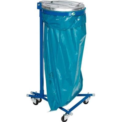 VAR Abfallsammler 120 l blau fahrbar 4 Rll. ME-Deckel, Abfalleimer, Blau VAR Abfallsammler 120 l blau fahrbar 4 Rll. ME-Deckel, Abfalleimer, Blau