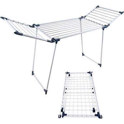 Relaxdays Wäscheständer, Wäscheständer, Weiss, Blau Relaxdays Wäscheständer, Wäscheständer, Weiss, Blau
