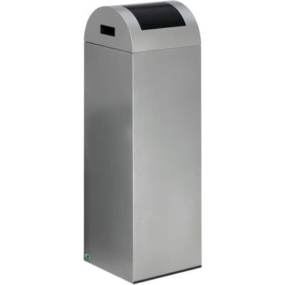VAR Selbstlöschende Wertstoffsammler, 89 l, 320x1045x320mm, silber, Klappe anthrazit, Abfalleimer, Silber VAR Selbstlöschende Wertstoffsammler, 89 l, 320x1045x320mm, silber, Klappe anthrazit, Abfalleimer, Silber