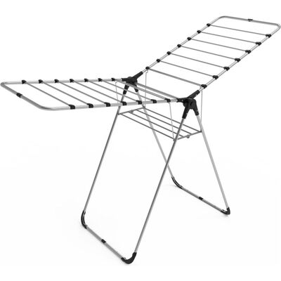Hanah Home İsabella Drying Rack, Wäscheständer, Schwarz, Silber Hanah Home İsabella Drying Rack, Wäscheständer, Schwarz, Silber