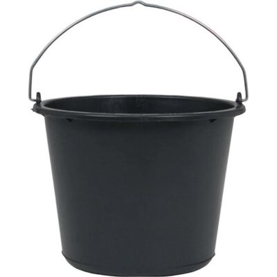 HP Autozubehör Baueimer 12 l mit Kreuzboden schwarz Recycling-Kunststoff, Abfalleimer, Schwarz HP Autozubehör Baueimer 12 l mit Kreuzboden schwarz Recycling-Kunststoff, Abfalleimer, Schwarz