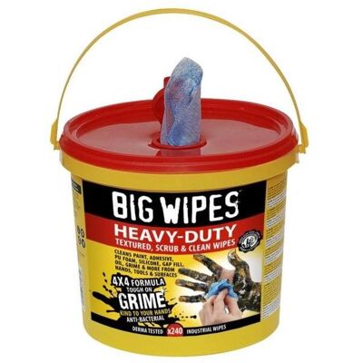 Scanlico Big Wipes renseservietter Heavy Duty 240 stk. Rød, Reinigungsutensil, Blau Scanlico Big Wipes renseservietter Heavy Duty 240 stk. Rød, Reinigungsutensil, Blau