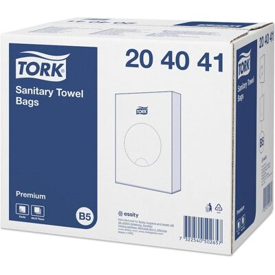 Tork Hygienebeutel 204041, Abfallsack, Weiss Tork Hygienebeutel 204041, Abfallsack, Weiss