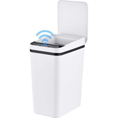 Relaxdays Sensor-Mülleimer, Abfalleimer, Weiss Relaxdays Sensor-Mülleimer, Abfalleimer, Weiss