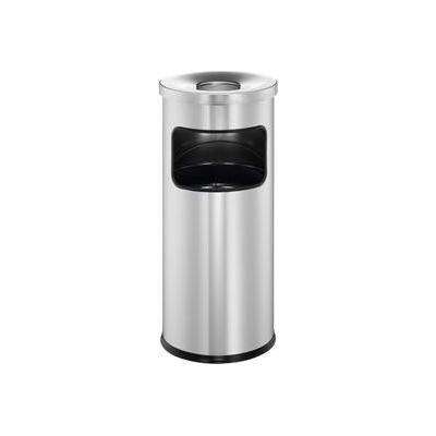 Durable Papierkorb mit Ascher Safe rund - 24 cm - 250 mm - 630 mm, Abfalleimer, Silber Durable Papierkorb mit Ascher Safe rund - 24 cm - 250 mm - 630 mm, Abfalleimer, Silber