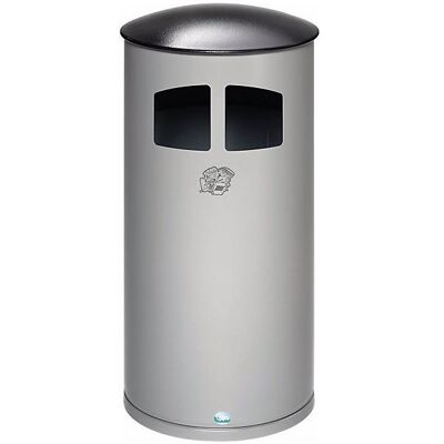 VAR Abfallsammler 75 l, mit Inneneinsatz, silber, Abfalleimer, Silber VAR Abfallsammler 75 l, mit Inneneinsatz, silber, Abfalleimer, Silber