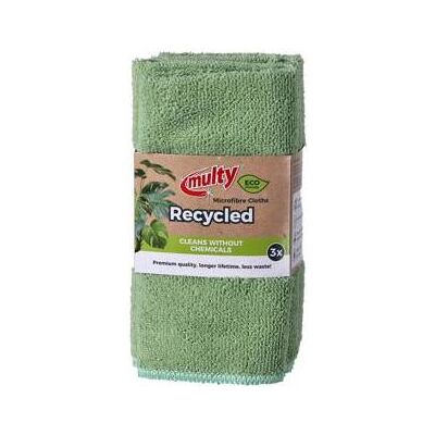 Multy Mehrzweck-Recycling-Mikrofaser-Tücher 3 Stück ECO, Reinigungsutensil Multy Mehrzweck-Recycling-Mikrofaser-Tücher 3 Stück ECO, Reinigungsutensil