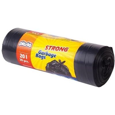 Garbage Bags Plasta Strong 20l 20pcs, Abfallsack, Schwarz Garbage Bags Plasta Strong 20l 20pcs, Abfallsack, Schwarz