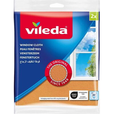 Vileda Fensterleder, Reinigungsutensil, Gelb Vileda Fensterleder, Reinigungsutensil, Gelb