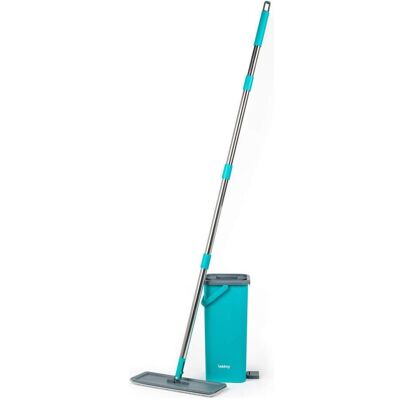 Beldray LA067234NPUF Anti-bac Flat Head Mop & Bucket Set, Reinigungsutensil, Blau Beldray LA067234NPUF Anti-bac Flat Head Mop & Bucket Set, Reinigungsutensil, Blau