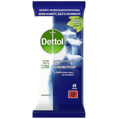 Dettol Badreinigungstücher, Reinigungsmittel, Mehrfarbig Dettol Badreinigungstücher, Reinigungsmittel, Mehrfarbig