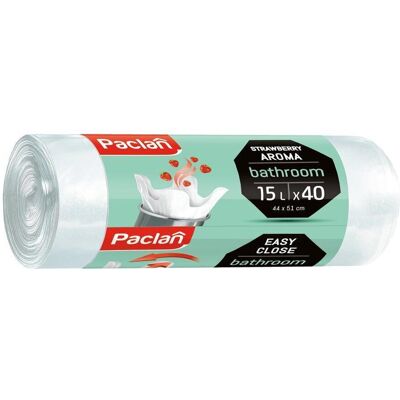 Paclan Weisse Badezimmer Müllbeutel mit Duft 15L 40 Stück, Abfallsack, Weiss Paclan Weisse Badezimmer Müllbeutel mit Duft 15L 40 Stück, Abfallsack, Weiss