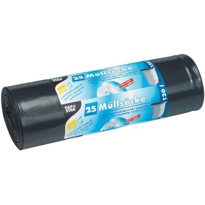 Papstar Kehrichtsack 120 l, 25 Stück, Grau, Abfallsack, Grau Papstar Kehrichtsack 120 l, 25 Stück, Grau, Abfallsack, Grau