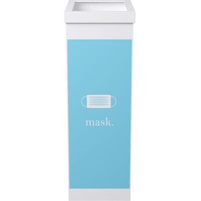 Paperflow Hellblauer 60L Recycling-Behälter - Mülltrennung für Masken Paperflow Hellblauer 60L Recycling-Behälter - Mülltrennung für Masken