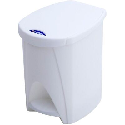 Plastiken Eimer mit Pedal weiss 20 x 26 x 28 cm 7 l, Abfalleimer, Weiss Plastiken Eimer mit Pedal weiss 20 x 26 x 28 cm 7 l, Abfalleimer, Weiss