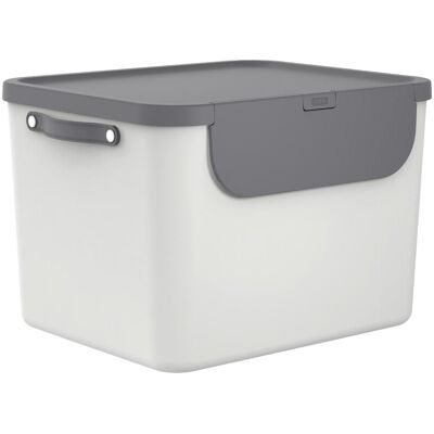 Rotho Recycling Müllsystem, Abfalleimer, Grau, Weiss Rotho Recycling Müllsystem, Abfalleimer, Grau, Weiss