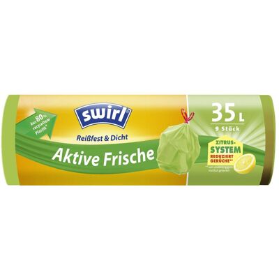 Swirl 35l Anti-Geruch, Abfallsack, Grün Swirl 35l Anti-Geruch, Abfallsack, Grün