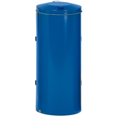 VAR Stahlblech-Abfallsammler für 120-l-Sack, Abfalleimer, Blau VAR Stahlblech-Abfallsammler für 120-l-Sack, Abfalleimer, Blau
