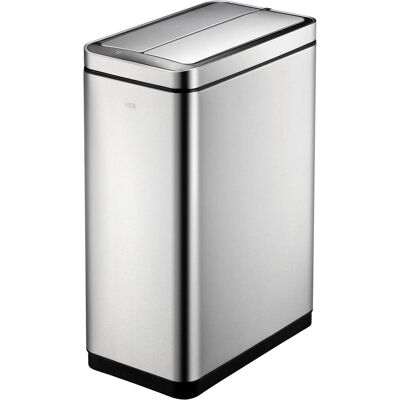 EKO DeLuxe Phantom Sensormülleimer 45 L Edelstahl mit Inneneimer, schlanks Design, hygienische Nutz, Abfalleimer, Silber EKO DeLuxe Phantom Sensormülleimer 45 L Edelstahl mit Inneneimer, schlanks Design, hygienische Nutz, Abfalleimer, Silber