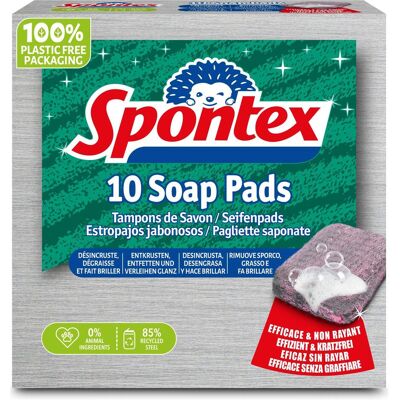 Spontex Seifenpads, Reinigungsmittel, Grau Spontex Seifenpads, Reinigungsmittel, Grau