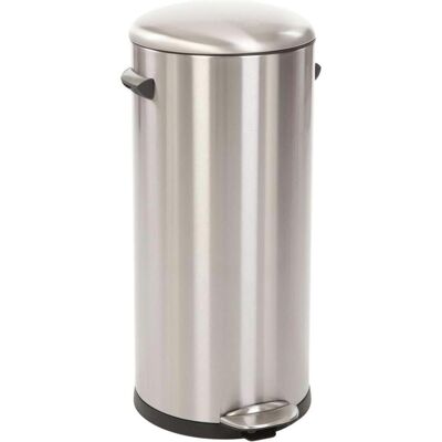 EKO Treteimer Belle Deluxe 30 Liter edelstahl, Abfalleimer, Silber EKO Treteimer Belle Deluxe 30 Liter edelstahl, Abfalleimer, Silber