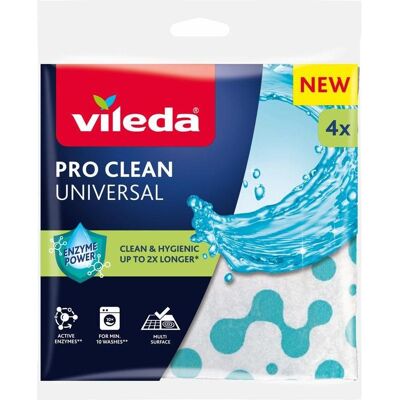 Vileda Universaltuch mit Enzymen Pro Clean 4 tlg., Reinigungsutensil, Mehrfarbig Vileda Universaltuch mit Enzymen Pro Clean 4 tlg., Reinigungsutensil, Mehrfarbig